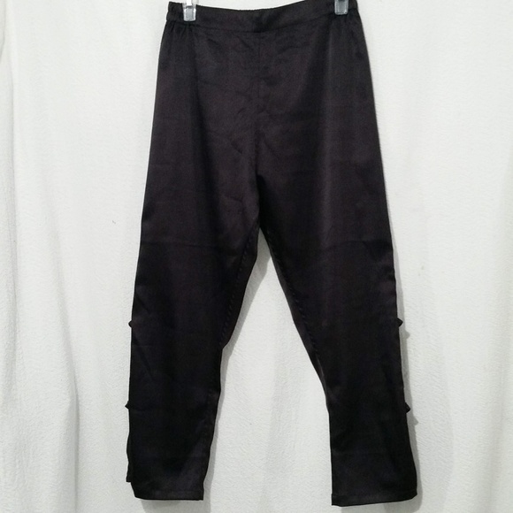 NADYA FIBER CONTENT DARK BURGUNDY FANCY PANTS XS - Picture 2 of 8